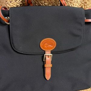Dooney and Bourke Black Flap Backpack